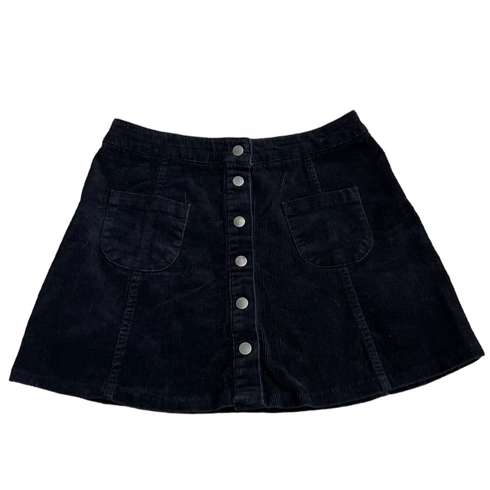 Brandy Melville Corduroy Button Front Mini Skirt Small
